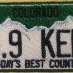 A patch that says " colorado 1 9. 9 km today 's best country."