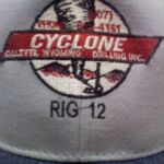 A close up of the cap of a cyclone rig 1 2