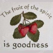 A picture of the fruit of the spirit is goodness.
