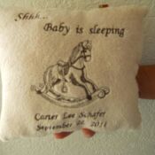 Custom Embroidery Design - Pillow