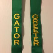 Custom Embroidery Design - Sash