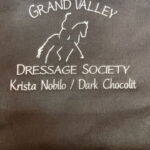 Grand Valley Dressage Society horse and rider logo