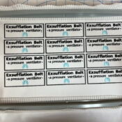 Sheet of Exsufflation Belt labels