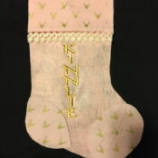 Custom Embroidery Design - Stocking