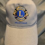 Gray baseball cap with embroidered Lions logo